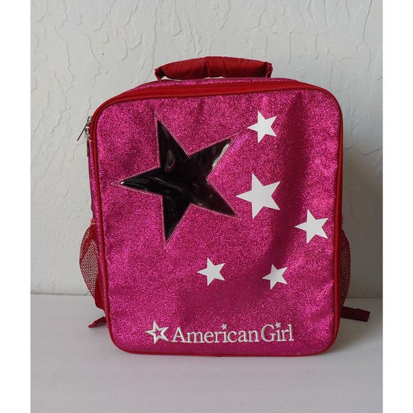 American Girl Accessories American Girl Pink Glitter Stars Backpack